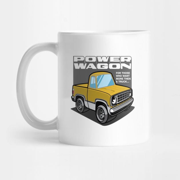 Bahama Yellow - Power Wagon (White Base) by jepegdesign